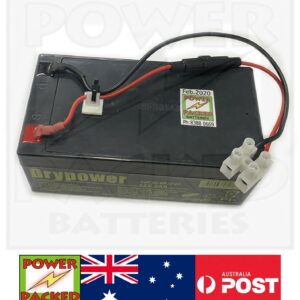 Equine Massage Battery for "GEN 1" - 12V 3Ah AGM - Universal Mounted Terminal Block