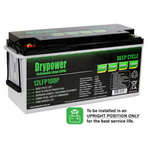 Drypower 12.8V 100Ah LiFePO4 12LFP100P Lithium Battery